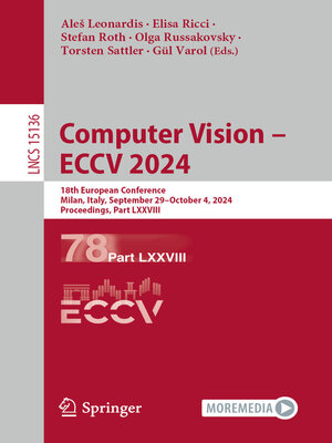 cover image of Computer Vision – ECCV 2024